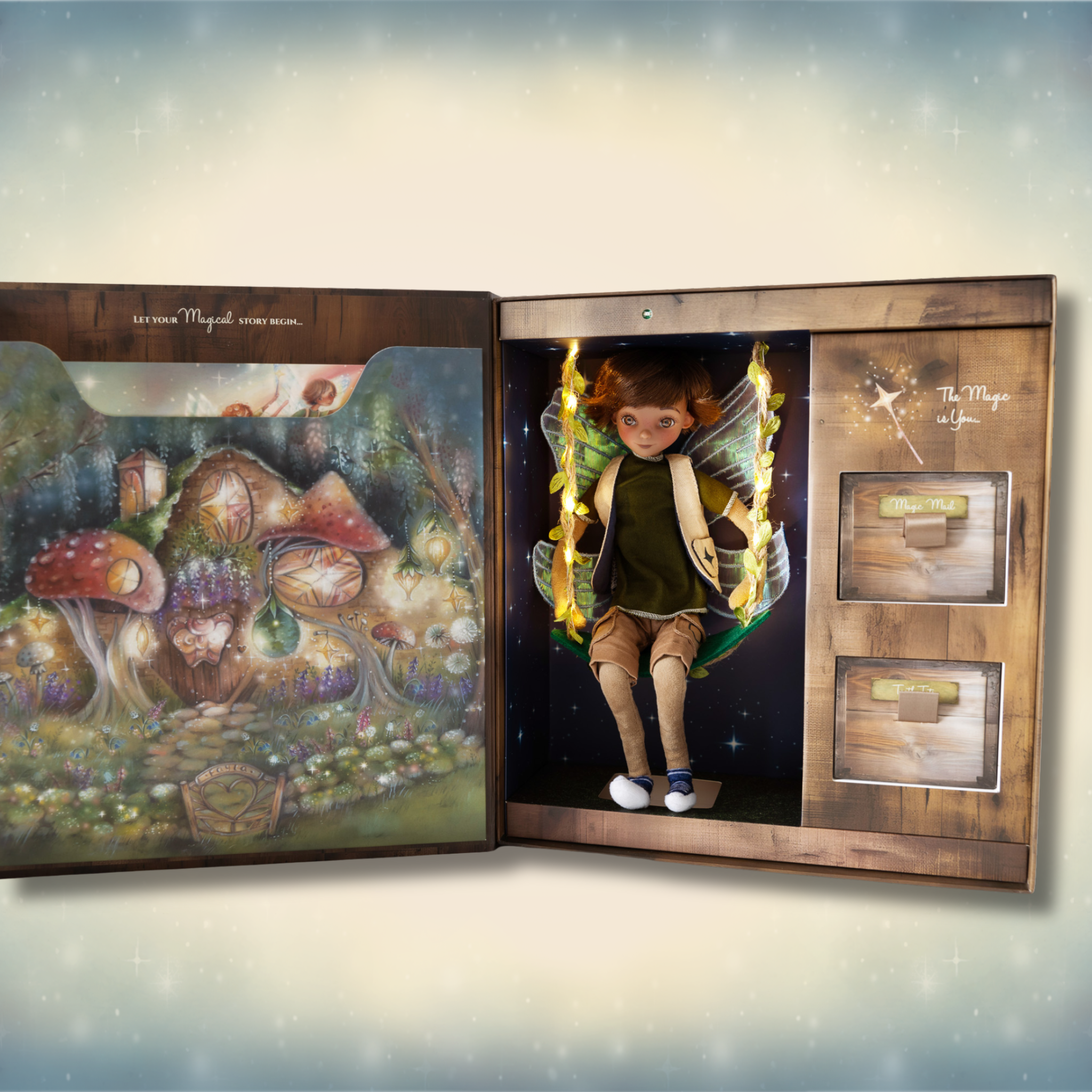 My Forever Tooth Fairy Gift Set - Boy - Includes Storybook, Tooth Fairy Plush Figure, Tooth Tote & Dis'Play' Case - PREORDER ONLY (Max 2 Per Cust) - Shipping W/C 22.09