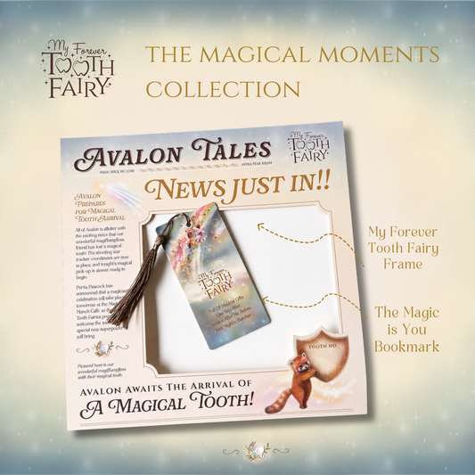 The My Forever tooth fairy frame and bookmark