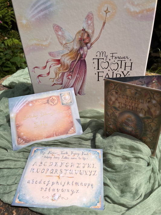 My Forever Tooth Fairy Girl Gift Set + Birthday Card Set